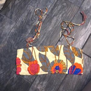 Tropical print Free People crop top